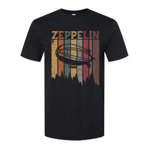 Retro Zeppelin 70s 80s Dirigible Airship Zepelin Zepplin Softstyle CVC T-Shirt