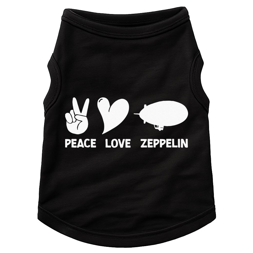 Retro Zeppelin 70s 80s Dirigible Airship Zepelin Zepplin Doggie Tank