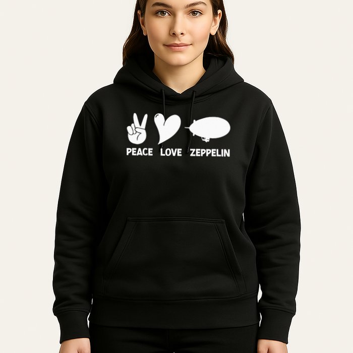 Retro Zeppelin 70s 80s Dirigible Airship Zepelin Zepplin Hoodie