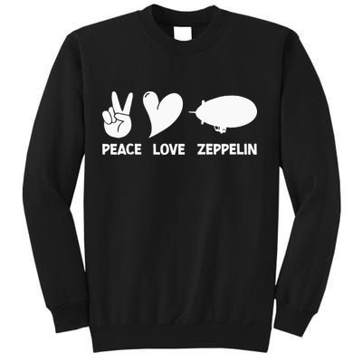 Retro Zeppelin 70s 80s Dirigible Airship Zepelin Zepplin Sweatshirt