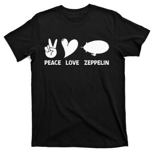 Retro Zeppelin 70s 80s Dirigible Airship Zepelin Zepplin T-Shirt