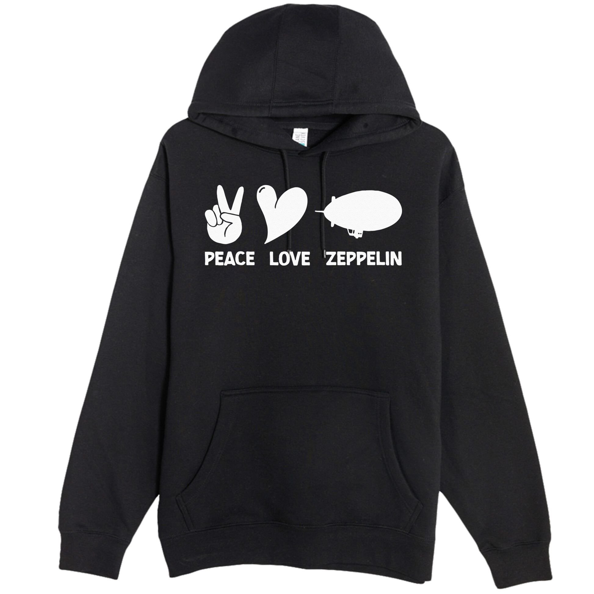 Retro Zeppelin 70s 80s Dirigible Airship Zepelin Zepplin Premium Pullover Hoodie