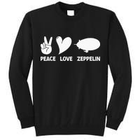 Retro Zeppelin 70s 80s Dirigible Airship Zepelin Zepplin Tall Sweatshirt