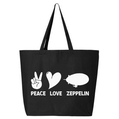 Retro Zeppelin 70s 80s Dirigible Airship Zepelin Zepplin 25L Jumbo Tote