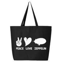 Retro Zeppelin 70s 80s Dirigible Airship Zepelin Zepplin 25L Jumbo Tote