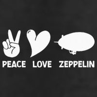 Retro Zeppelin 70s 80s Dirigible Airship Zepelin Zepplin 25L Jumbo Tote