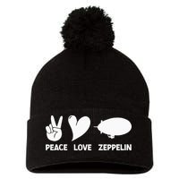 Retro Zeppelin 70s 80s Dirigible Airship Zepelin Zepplin Pom Pom 12in Knit Beanie