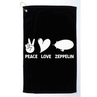 Retro Zeppelin 70s 80s Dirigible Airship Zepelin Zepplin Golf Towel