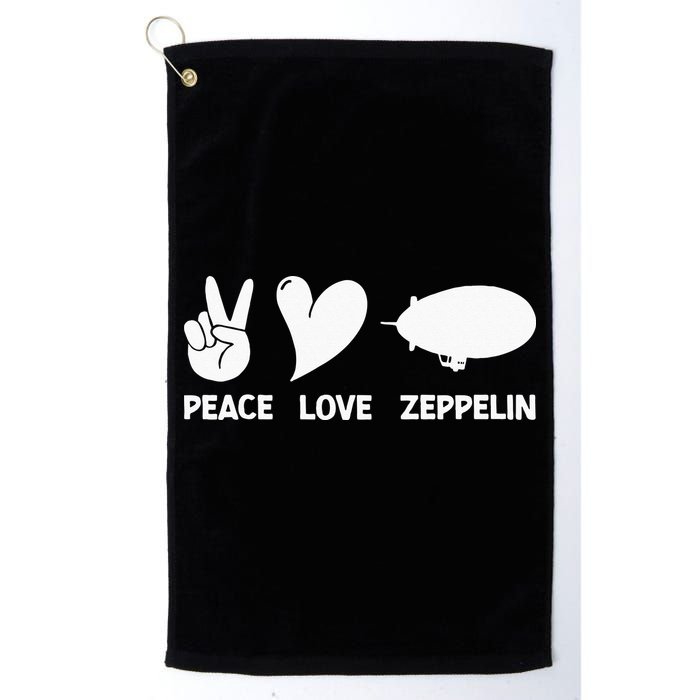 Retro Zeppelin 70s 80s Dirigible Airship Zepelin Zepplin Golf Towel