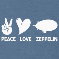 Retro Zeppelin 70s 80s Dirigible Airship Zepelin Zepplin Garment-Dyed Sweatshirt