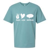 Retro Zeppelin 70s 80s Dirigible Airship Zepelin Zepplin Sueded Cloud Jersey T-Shirt