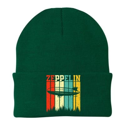 Retro Zeppelin 70s 80s Dirigible Airship Zepelin Knit Cap Winter Beanie