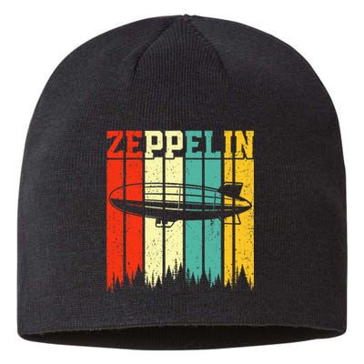 Retro Zeppelin 70s 80s Dirigible Airship Zepelin Sustainable Beanie