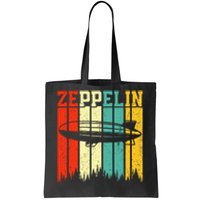 Retro Zeppelin 70s 80s Dirigible Airship Zepelin Tote Bag