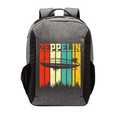 Retro Zeppelin 70s 80s Dirigible Airship Zepelin Vector Backpack