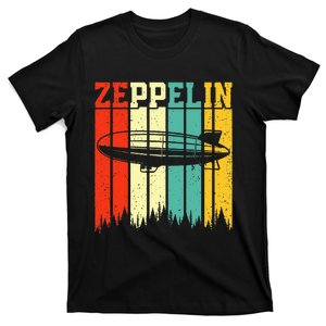 Retro Zeppelin 70s 80s Dirigible Airship Zepelin Zepplin T-Shirt