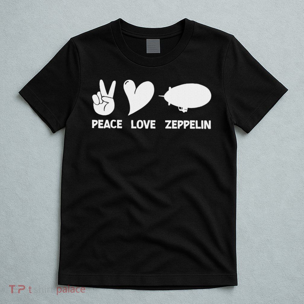Retro Zeppelin 70s 80s Dirigible Airship Zepelin Zepplin T-Shirt