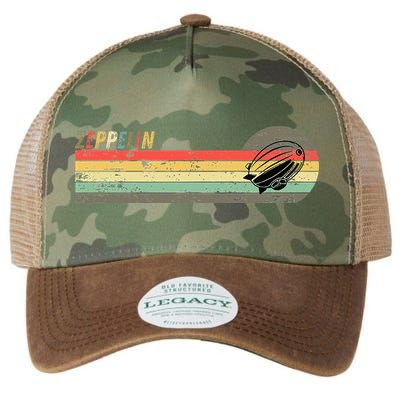 Retro Zeppelin 70s 80s Dirigible Legacy Tie Dye Trucker Hat