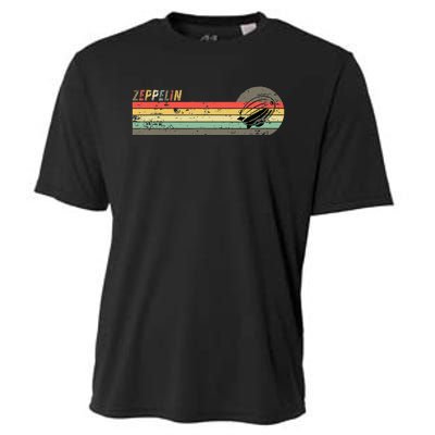 Retro Zeppelin 70s 80s Dirigible Cooling Performance Crew T-Shirt