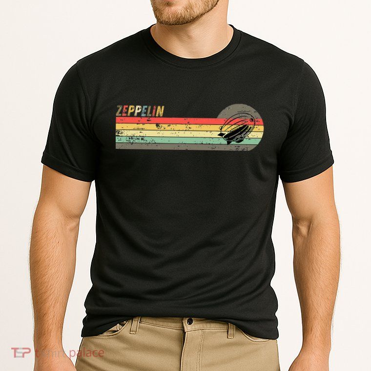 Retro Zeppelin 70s 80s Dirigible Performance Shirt