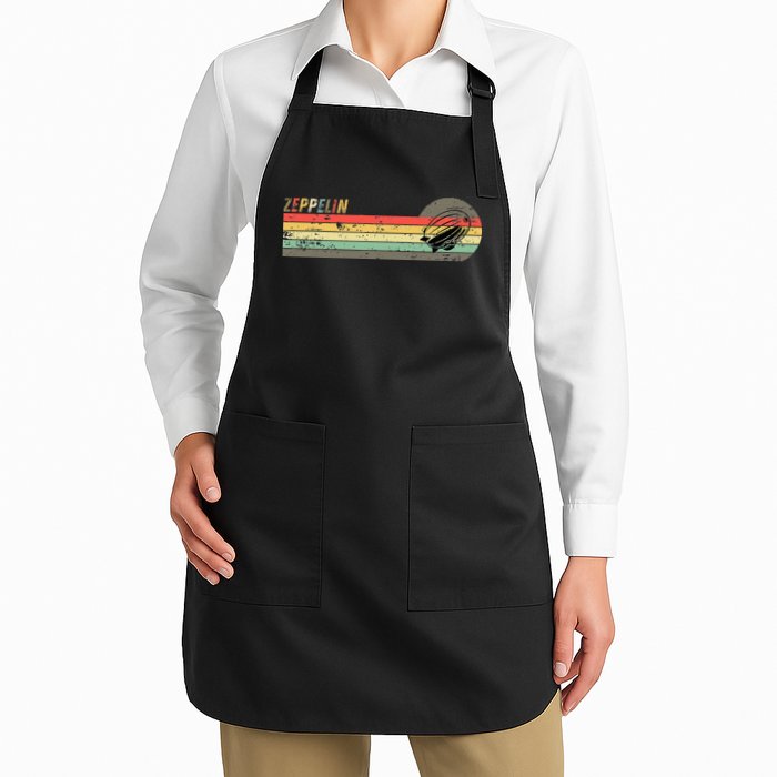 Retro Zeppelin 70s 80s Dirigible Apron