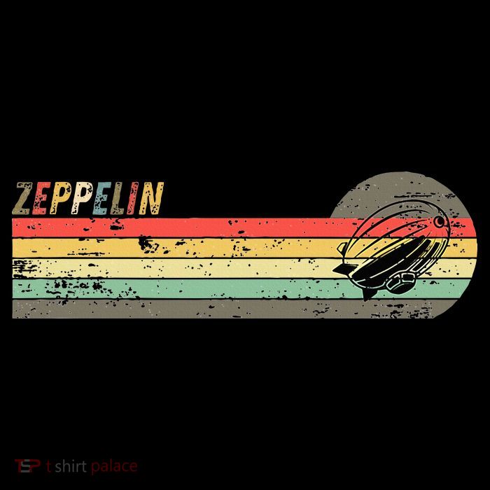 Retro Zeppelin 70s 80s Dirigible T-Shirt