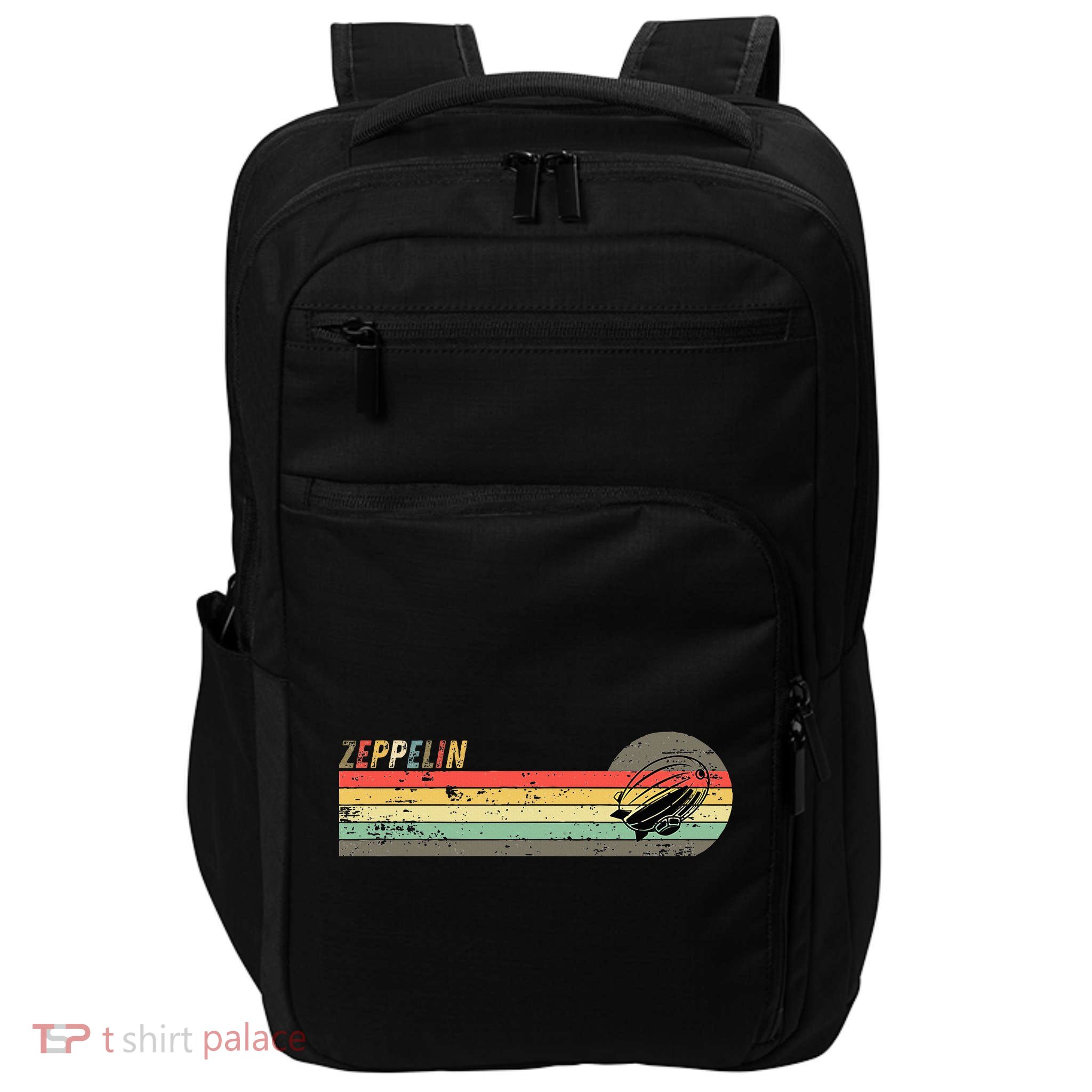 Retro Zeppelin 70s 80s Dirigible Impact Tech Backpack