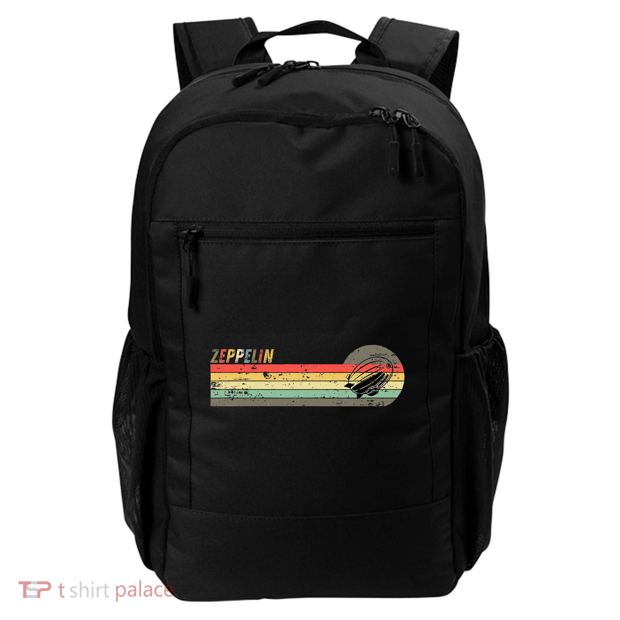 Retro Zeppelin 70s 80s Dirigible Daily Commute Backpack