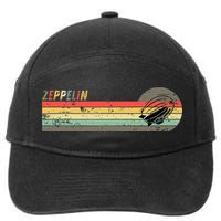 Retro Zeppelin 70s 80s Dirigible 7-Panel Snapback Hat
