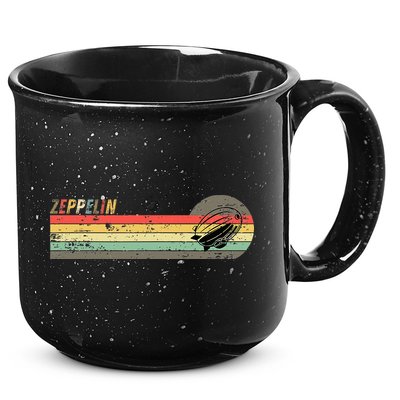 Retro Zeppelin 70s 80s Dirigible 15oz Campfire Ceramic Mug