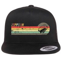 Retro Zeppelin 70s 80s Dirigible Flatbill Hat