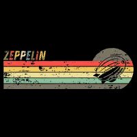 Retro Zeppelin 70s 80s Dirigible Flatbill Hat