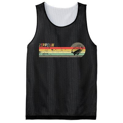 Retro Zeppelin 70s 80s Dirigible Mesh Reversible Basketball Jersey Tank