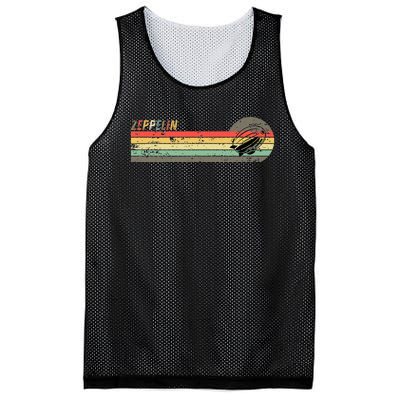 Retro Zeppelin 70s 80s Dirigible Mesh Reversible Basketball Jersey Tank