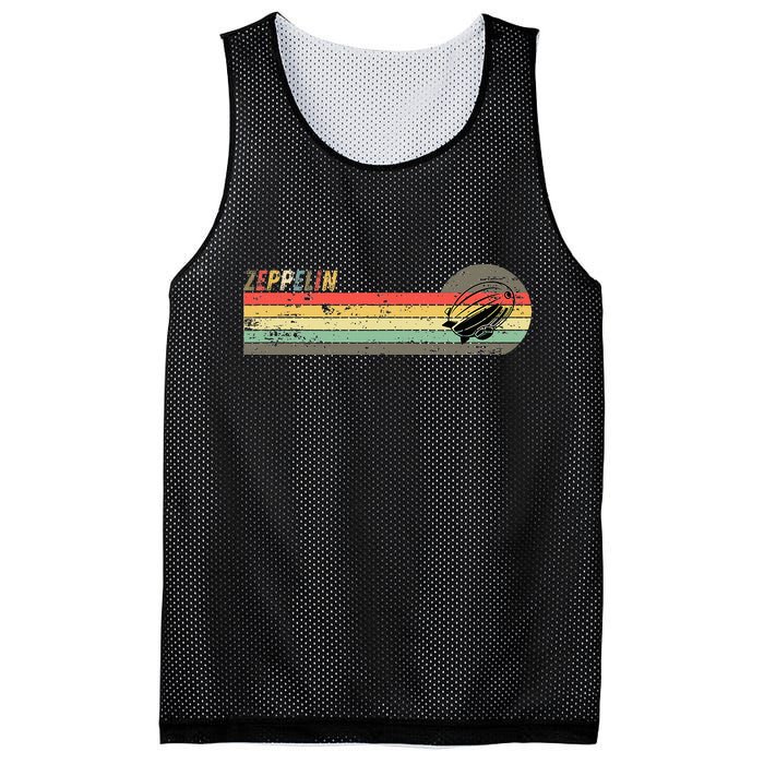 Retro Zeppelin 70s 80s Dirigible Mesh Reversible Basketball Jersey Tank