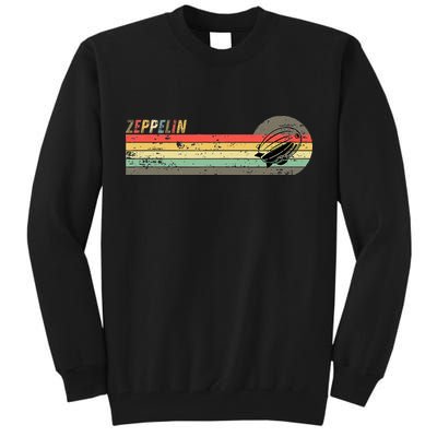 Retro Zeppelin 70s 80s Dirigible Tall Sweatshirt
