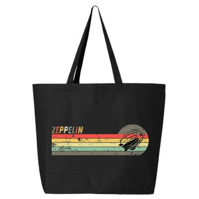 Retro Zeppelin 70s 80s Dirigible 25L Jumbo Tote