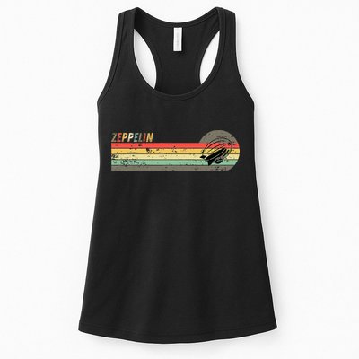 Retro Zeppelin 70s 80s Dirigible Womens Tank Top