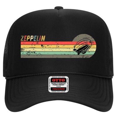 Retro Zeppelin 70s 80s Dirigible Trucker Hat