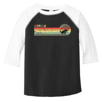 Retro Zeppelin 70s 80s Dirigible Toddler Fine Jersey T-Shirt