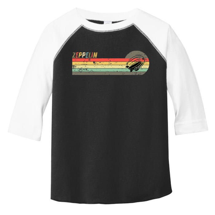 Retro Zeppelin 70s 80s Dirigible Toddler Fine Jersey T-Shirt
