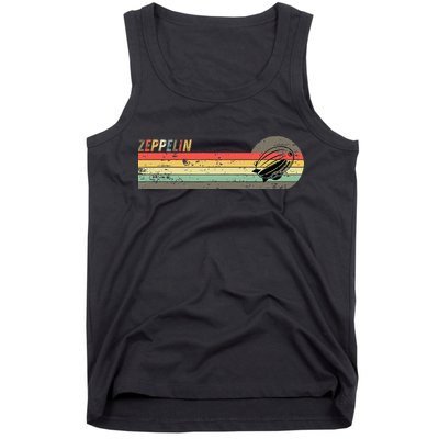 Retro Zeppelin 70s 80s Dirigible Tank Top