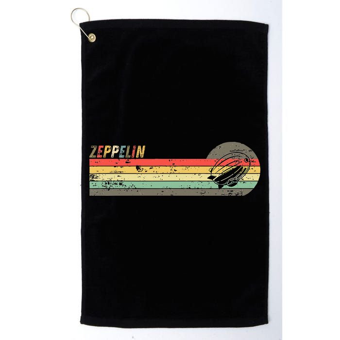 Retro Zeppelin 70s 80s Dirigible Golf Towel