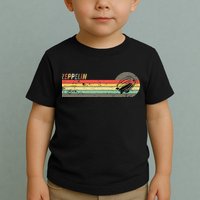 Retro Zeppelin 70s 80s Dirigible Toddler T-Shirt
