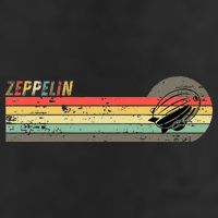 Retro Zeppelin 70s 80s Dirigible Microfiber Hand Towel