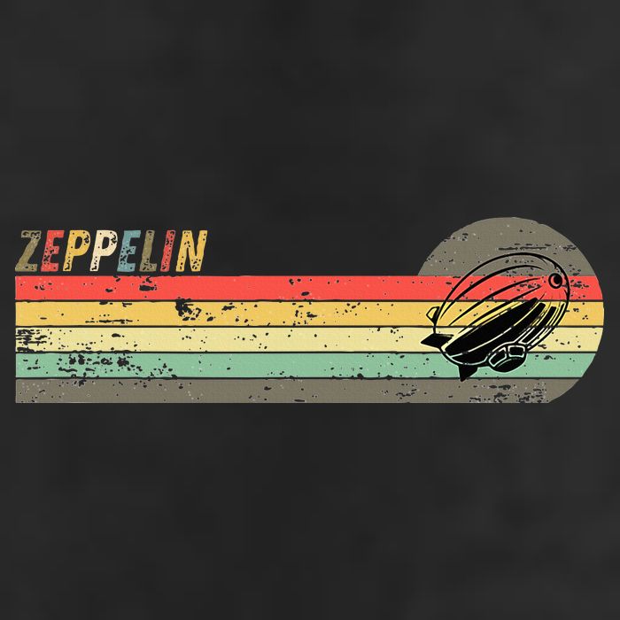 Retro Zeppelin 70s 80s Dirigible Microfiber Hand Towel