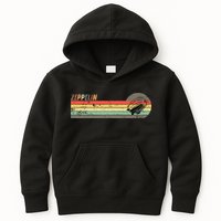 Retro Zeppelin 70s 80s Dirigible Kids Hoodie