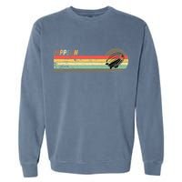 Retro Zeppelin 70s 80s Dirigible Garment-Dyed Sweatshirt