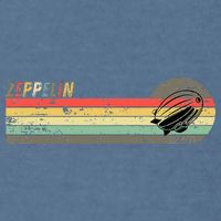 Retro Zeppelin 70s 80s Dirigible Garment-Dyed Sweatshirt