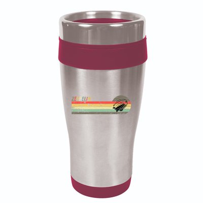 Retro Zeppelin 70s 80s Dirigible 16oz Travel Tumbler